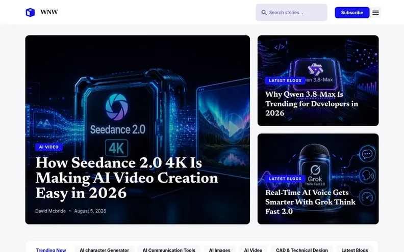 Screenshot of the workingnotworking.com homepage